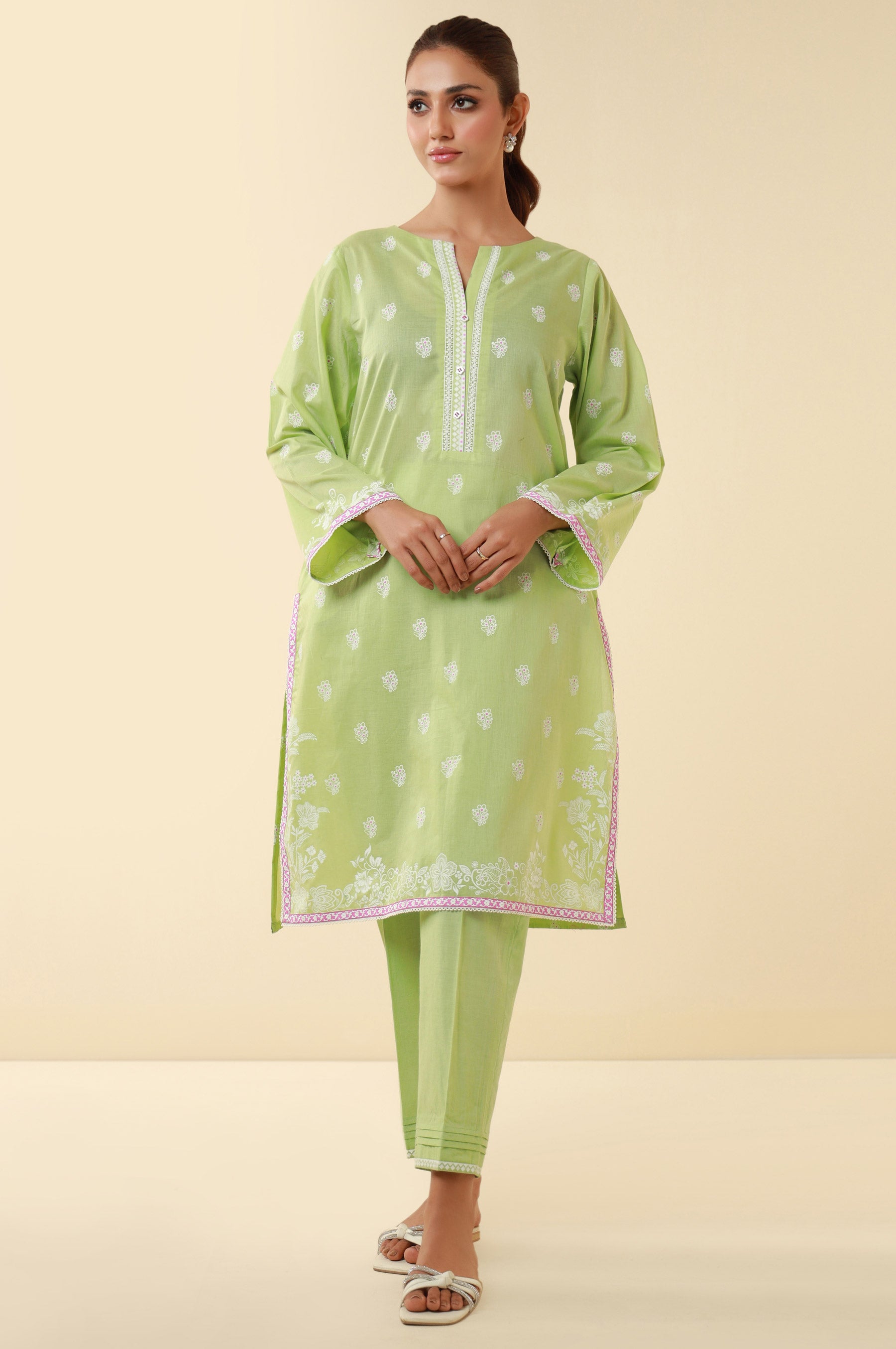 Stitched 2 Piece Printed Lawn Suit